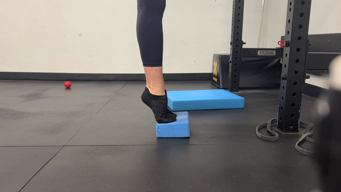 Calf Raises on Block